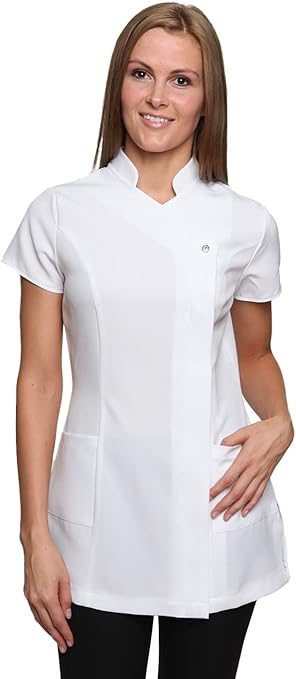 Mirabella Health & Beauty Women's Freya Beauty Tunic Uniform White 12 UK