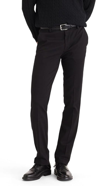Dockers Men's Easy Khaki Slim fit Casual Pants, Black, 33W 30L