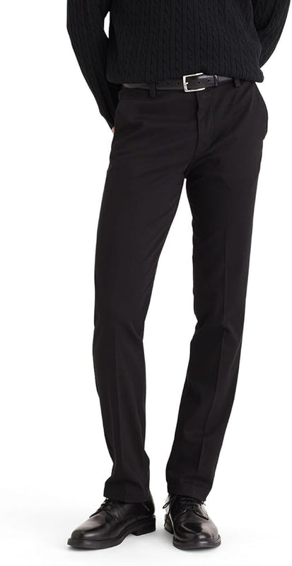 Dockers Men's Easy Khaki Slim fit Casual Pants, Black, 33W 30L