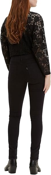 Levi's 711 Skinny Women's Jeans, Night is Black, 25W / 34L