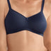 AMOENA Women's Mara Wire-Free Padded Pocketed Mastectomy Bra, Opaque, Dark Blue, 38AA