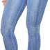 ECUPPER Womens Jeans High Waist Skinny Fit Stretch Jeans Denim Trousers with Pockets Light Blue 3XL