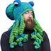 Bprtcra Handwoven Knitted Hat, Adult Unisex Funny Cartoon Octopus, Long Tentacles, Eyes Hat, Cosplay Hat, Party Props, Tap C, One Size