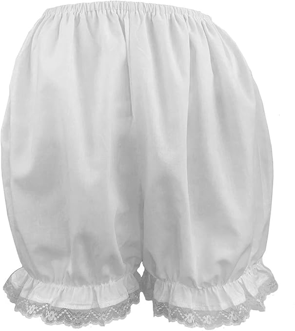 Brigitta Victorian/Edwardian Bloomers - Pantaloons With Lace Trim Fancy Dress Sissy Knickers (Large)