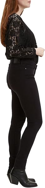 Levi's 711 Skinny Women's Jeans, Night is Black, 25W / 34L