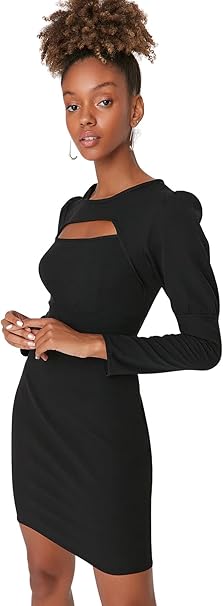 Trendyol Dress - Black - Bodycon, Black, 12