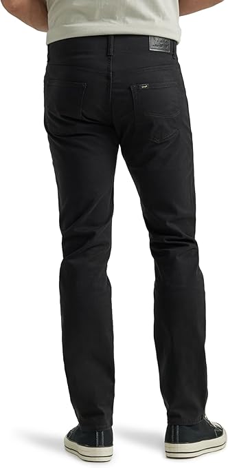 Lee Men's Performance Series Slim Straight Leg Jean Extreme Motion, Black, 34W x 30L
