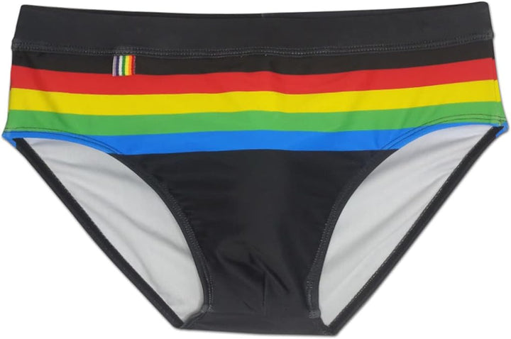 SEAUR - Men's Swimming Trunks Tight Short Swimming Trunks Beach Quick Drying with Removable Pad Classic Boys Swimming Swim Briefs Water Sports Pool Style 17, XL