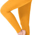 SINOPHANT High Waisted Leggings for Women, Buttery Soft Elastic Opaque Tummy Control Leggings, Plus Size Workout Gym Yoga(Dark yellow1,L-XL)
