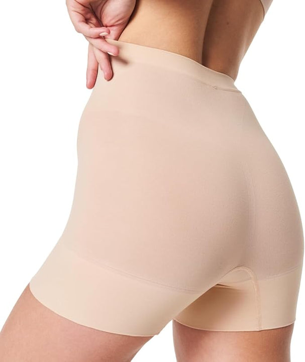 SPANX Women's Power Shorty Thigh Shapewear, Soft Nude, S