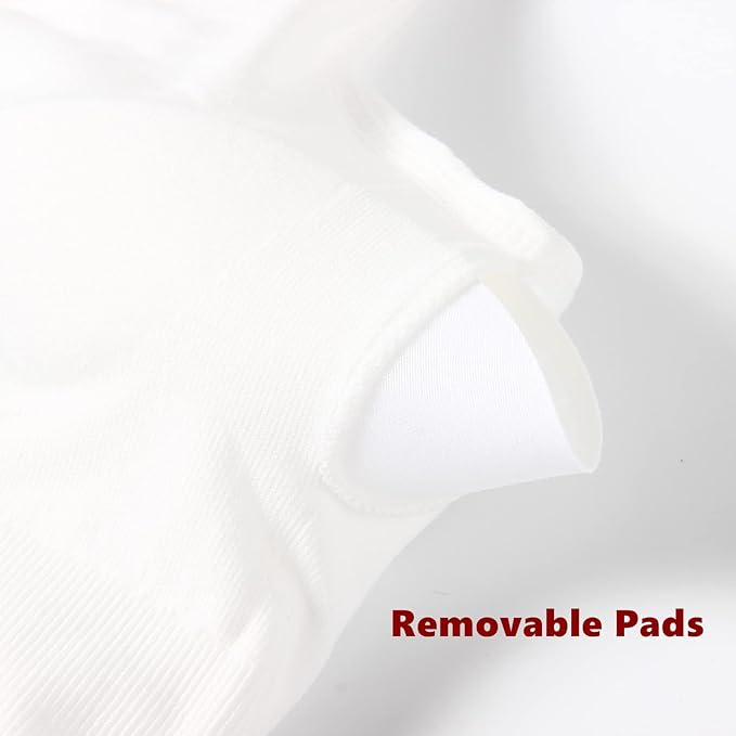 CLOUSPO Sports Bra Post Surgery Bra Zip Front Wireless with Removable Pads Yoga Bra for Workout Fitness(XXL,Black+White+Grey+Beige)