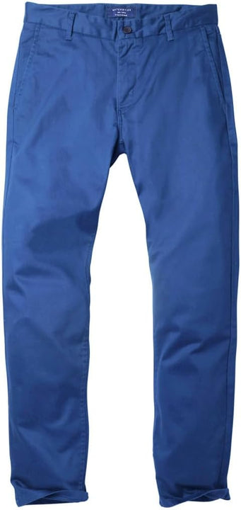 Matchstick Mens Casual Trousers Slim Fit Regular Pants Stretch Home Office Trousers for Men (Indigo_2XL/36)