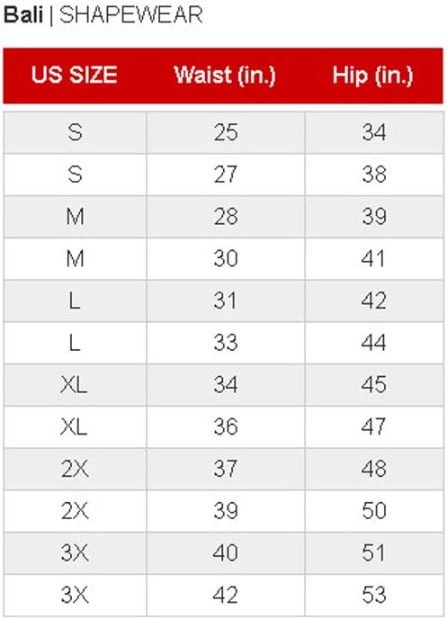 Bali Women's Shapewear Firm Control Lace 'N' Smooth Body Briefer, White, 38DD