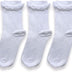 Cub Rocks 5pk Girls Cotton Frilly Ankle Socks! White, UK Size 8-12 (3-6 yrs)