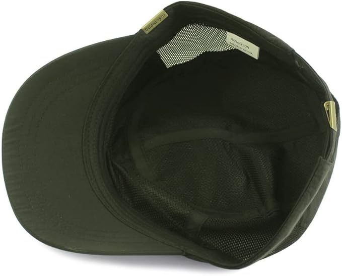 YAMEE Mesh Military Cap Plus Size Hats for Men Summer XL Army Hats Quick Qry Short Bill Hat Cadet Cap (as8, Alpha, x_l, Green)