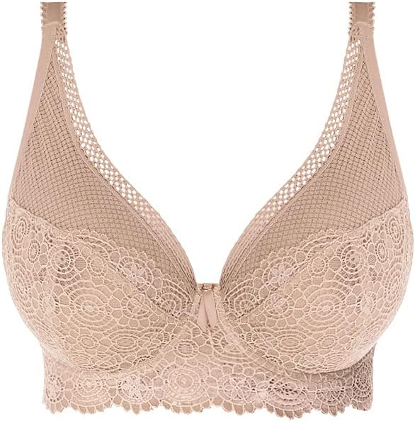 Freya Women's Expression Deep Plunge High Apex Underwire Bra, Natural Beige, 34F