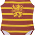 Harry Potter Girl's Swimsuit, One Piece Swimsuit, Gryffindor Design, Infant Swimming Costume, Gift for Girls, Sizes 6-12 Years, multicoloured, 8 Years
