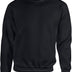 D&H CLOTHING UK Premium Sweatshirts Plain Workwear Casual Crewneck Jumper Sweater Sports Leisure Fleece Black, M
