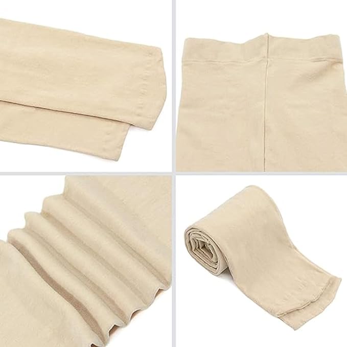 Zando Ballet tights children's girls elastic tights baby dance tights non-slip breathable, 2 pairs of white and pink, 1-3 Years