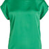 Vila Women's Variety S/S Satin Top-Noos Short-Sleeved Blouse, Bright Green, 6