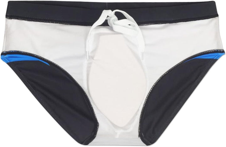 SEAUR - Men's Swimming Trunks Tight Short Swimming Trunks Beach Quick Drying with Removable Pad Classic Boys Swimming Swim Briefs Water Sports Pool Style 17, XL