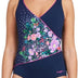 Zoggs Women's Wrap Front One Piece Swimsuit, Navy