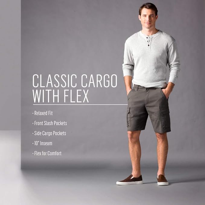 Wrangler Authentics Men's Classic Cargo Stretch Short