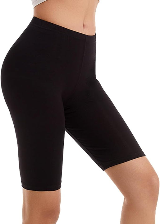 Vinconie Short Leggings for Women Slip Shorts for Under Dresses Under Shorts, 1 Pack Black, Large (16 18)