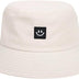 imKutie Kids Smile Face Sun Hat, UPF 50+ Toddler Boys Girls Summer Bucket Hat Wide Brim Unisex Beach Hats Caps for 4-8 Years Beige