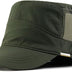 YAMEE Mesh Military Cap Plus Size Hats for Men Summer XL Army Hats Quick Qry Short Bill Hat Cadet Cap (as8, Alpha, x_l, Green)