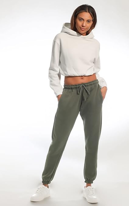 Light & Shade Women's Hooded Sweatshirt, White, M