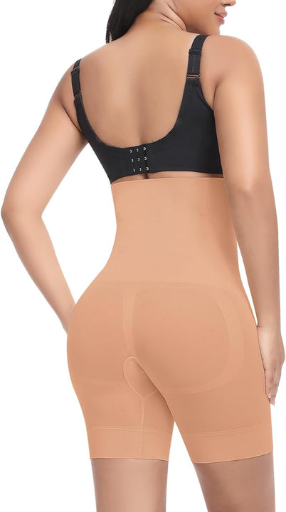 Werkiss Shapewear for Women Tummy Control Knickers High Waisted Body Shaper Shapewear Shorts Shaping Underwear Slimming Pants Under Dresses(Brown, 2XL)