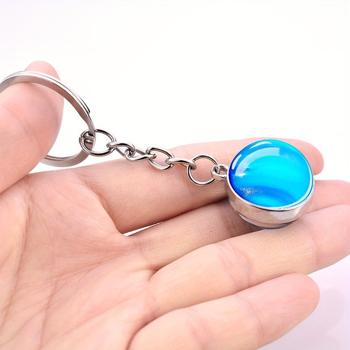 Solar System Keychain – 8 Planets Astronomy Gift for Science Lovers