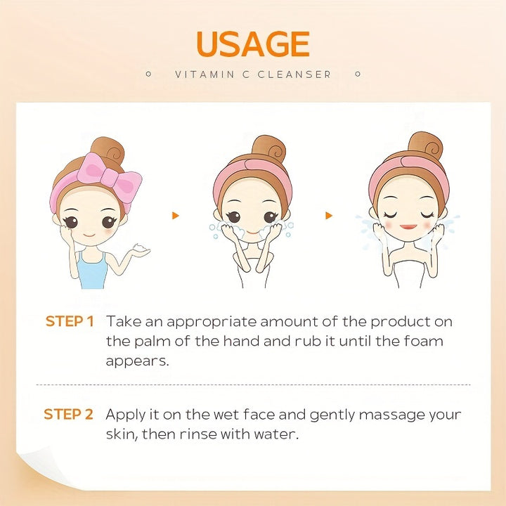 Vitamin C Face Wash – Brightening & Oil Control Cleanser for Smooth Skin