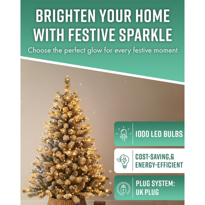 GloBrite 100–1000 LED Fairy Lights – 8 Modes Waterproof Outdoor Christmas Lights