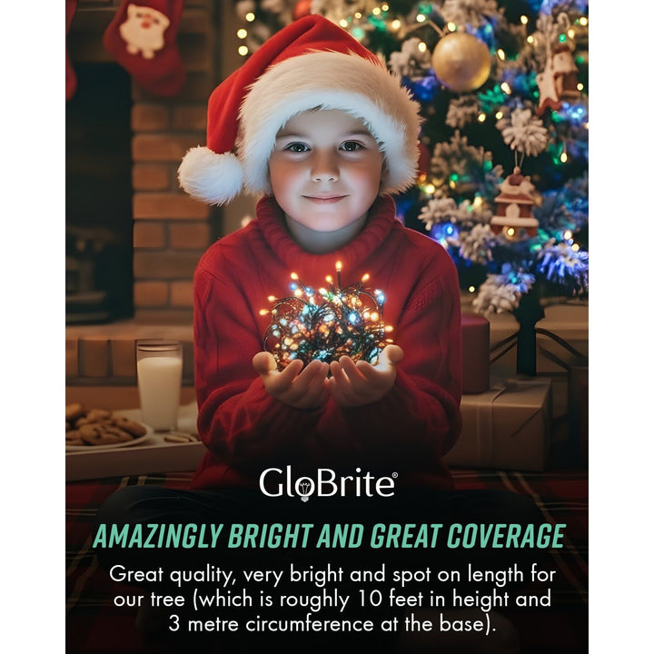 GloBrite 100–1000 LED Fairy Lights – 8 Modes Waterproof Outdoor Christmas Lights