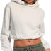 Light & Shade Women's Hooded Sweatshirt, White, M