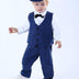 mintgreen Baby Boys Long Sleeve Outfit Suit Set with Flat Hat, Royal Blue, 2-3 Years, 100