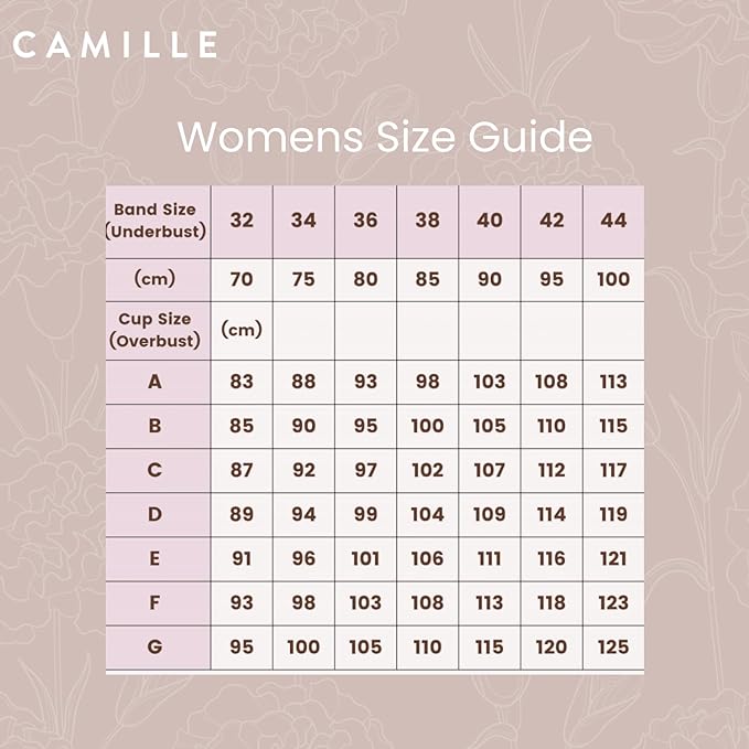 Camille Womens Ladies White Underwired Non Padded Floral Lace Shapewear Body 36B