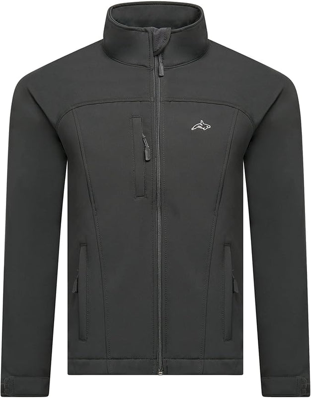 Killer Whale Softshell Jacket Mens Waterproof UK Premium (Dark Grey, XXL)