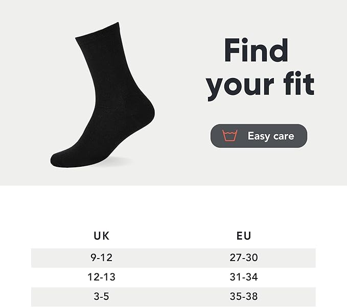 FM London (6-Pack) Boys & Girls School Socks 9-12