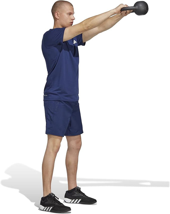 Adidas Men's Essentials Comfort Training T-Shirt (Short Sleeve), Dark Blue, L