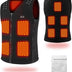 MOXTOYU 2024 Enhanced Heated Vest for Men and Women, 3 Selectable Temperature, Adjustable Size, Featuring 9 Heating Zones, USB Charging, Winter Gift, Washable Heated Vest (Power Bank Includ)