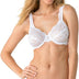 Smart & Sexy Women's Signature Lace Unlined Underwire Bra, Available in Single, White, 34 D