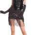 Yummy Bee - 1920s Flapper Dress Women - Gatsby Dress - Evening Dress - Plus Size Tassel Dress 6-18 + Feather Boa + Headdress (8)