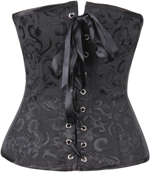 Everbellus Women Waist Trainer Cincher Corset with 24 Spiral Steel Bone Black 2X-Large