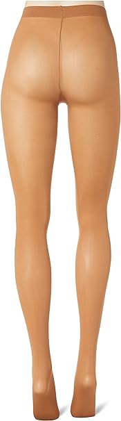 Nur Die Women's Pack of 2 Opaque 40 Denier Tights Soft Matte Look Comfortable Waistband Gusset Reinforced Toe, 40 den, Amber, 44