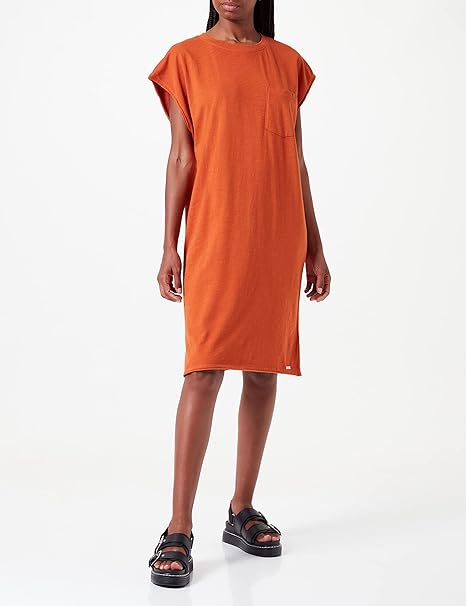 s.Oliver Women's Dress short, terracotta, Orange, M