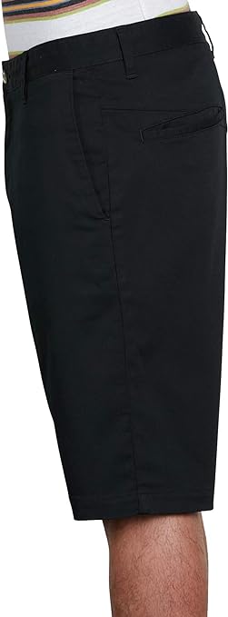 Volcom Men's Vmonty Stretch Chino Short, 28, Black