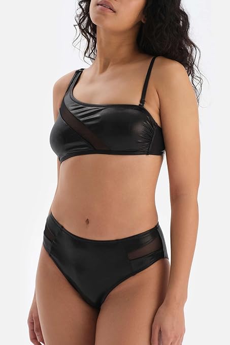 Dagi Women's High Fashion Bikini Bottom, Black, 8